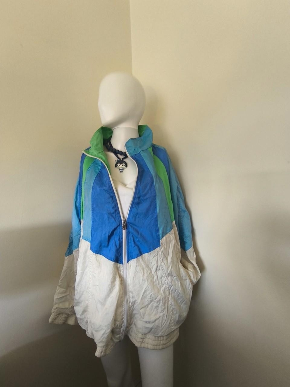 Vintage 90s Lady Lavon Colorblock Windbreaker 1X